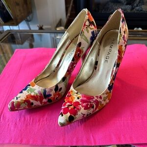 Rampage floral high heels